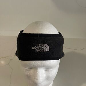 The North Face Black Fleece Headband with Gray Logo